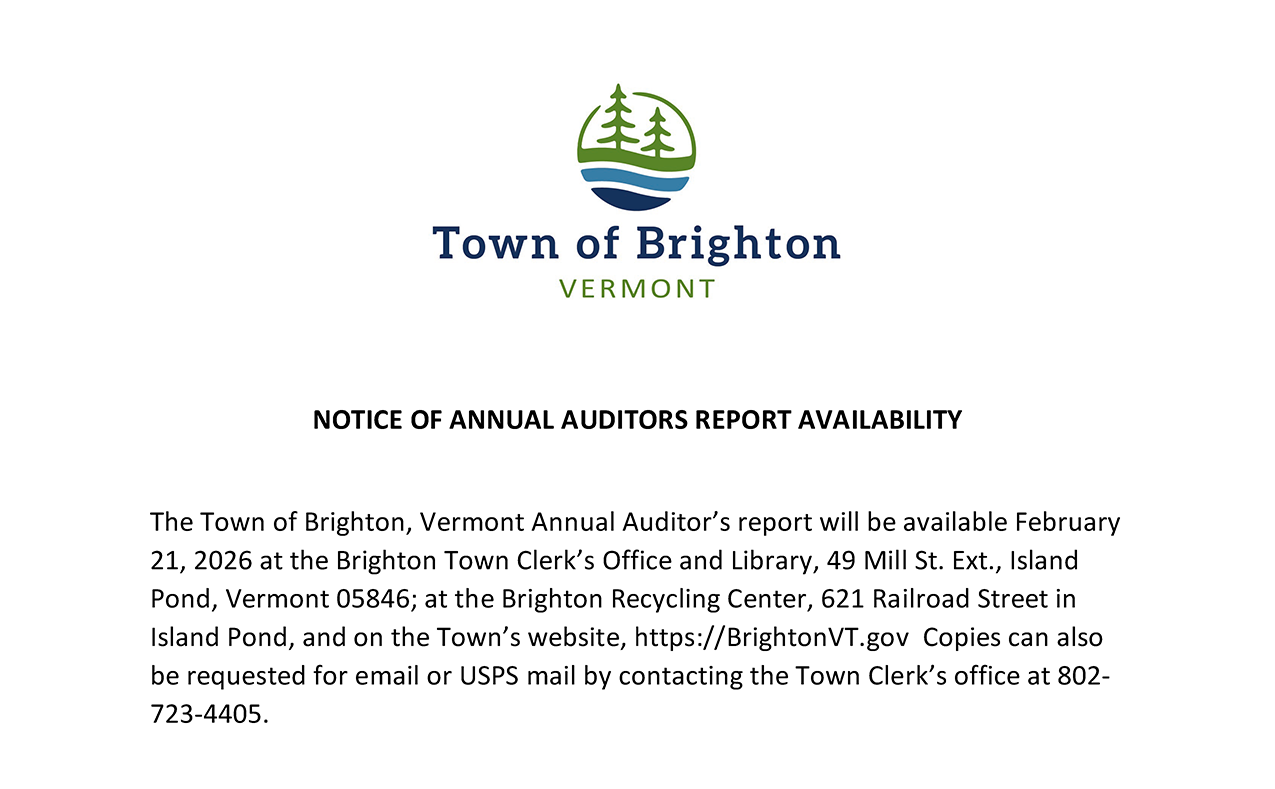 Notice of 2026 Auditor's Report Availability